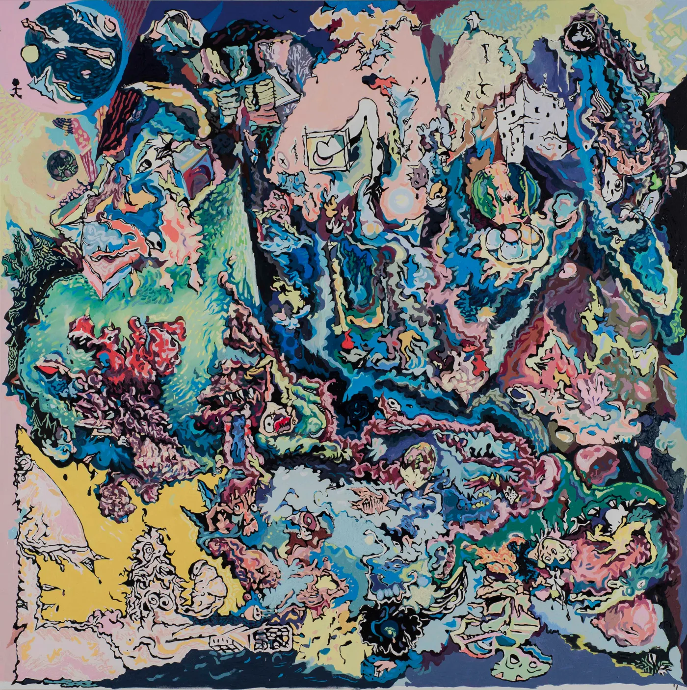 Oil painting: Diş tepe 160 X 160 2017